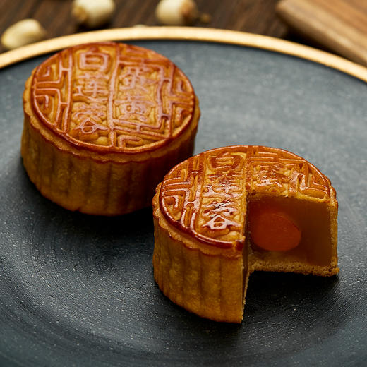 仿膳【花月禧团圆月饼礼盒】白莲蓉蛋黄/桃山皮白桃乌龙茶/桃山皮蓝莓冰沙/糖醇桃山皮核桃乳酪/红豆/京味山楂 10枚装 商品图3