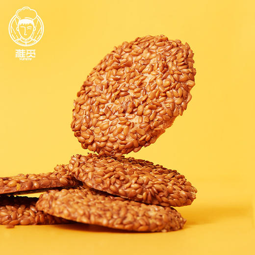 雅觅 亚麻籽杏仁脆饼280g 14枚代餐小圆饼干 椰子杏仁粉健康零食早餐 商品图4