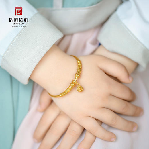 宫匠造办 格格富贵套装 黄金锁镯子 商品图6