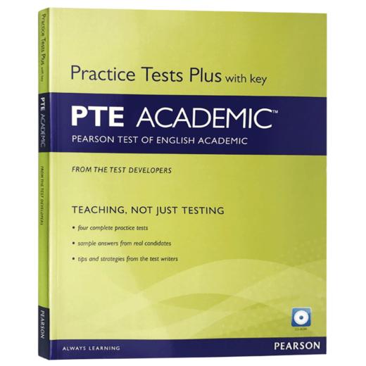 正版 PTE学术英语考试真题练习册 英文原版 Practice Test Plus for PTE Academic 培生PTE考试全真试题含答案 实战篇 附CD 进口书 商品图2