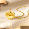 周六福5G黄金爱心吊坠女3代无极金系列时髦金足金计价颈饰挂坠 商品缩略图4