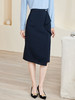 剩S/M/L/XL/XXL 「藏蓝叠浪」半身裙 个性不对称剪裁 米思阳2026春季新款时尚优雅气质直筒半身裙不对称修身一步裙4489 商品缩略图0