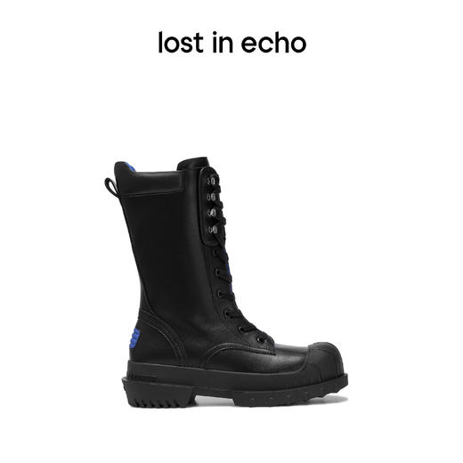 lost in echo 设计师品牌户外风格厚底猎鸭德比中筒靴绑带靴 商品图1
