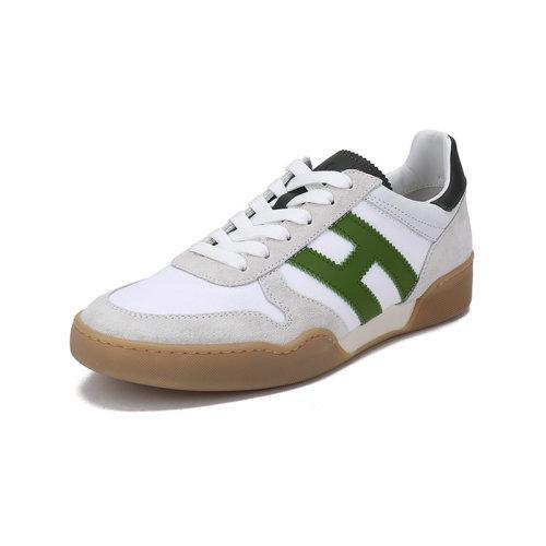 HOGAN【22春夏新款】男士H357系列织物配皮系带休闲运动鞋 HXM3570AC40R4 商品图1