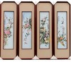 新粉结合春夏秋冬花鸟四条屏 商品缩略图0