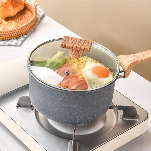 奶锅婴儿辅食锅多功能麦饭石奶锅炖煮粥锅具宝宝辅食小奶锅学生锅 商品图6