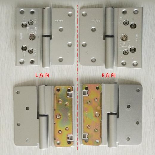日本进口Nakao不锈钢4寸室内木门日式脱卸合页三维可调节静音铰链 银色AC图L方向 商品图2