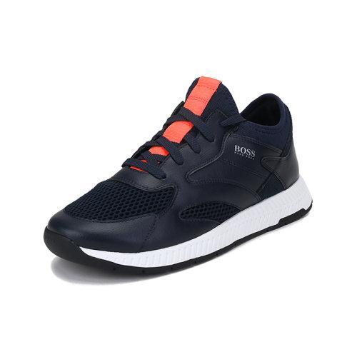 HUGO BOSS/雨果博斯 男士织物等多种材质拼接网眼系带休闲运动鞋 50455539 商品图11