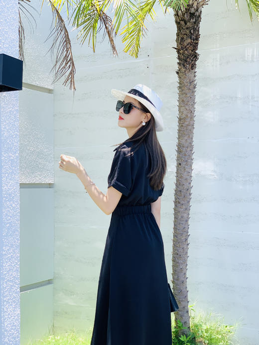 【百图lulu定制】【风骨连衣裙】V领收腰连衣裙 商品图2