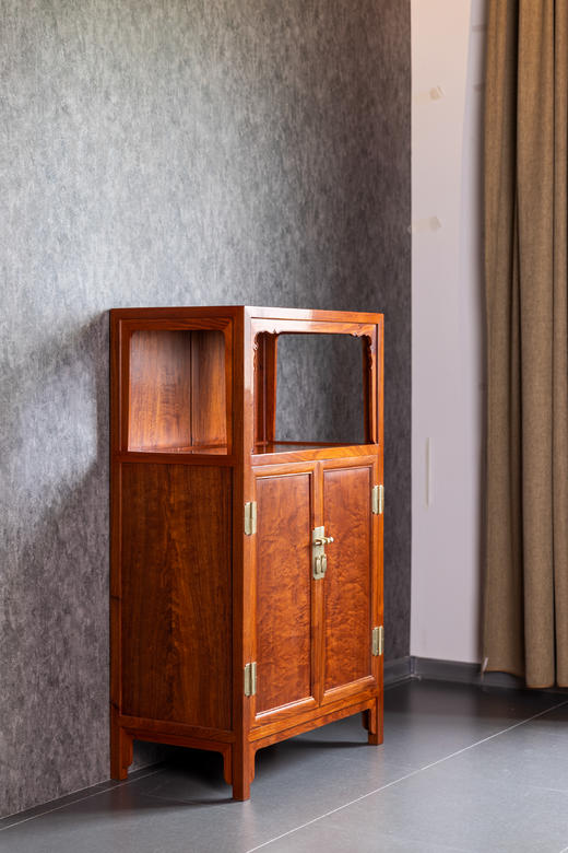 红桥红  家具严选  缅甸花梨(大果紫檀）  【126 小号素面 万历柜】 商品图6