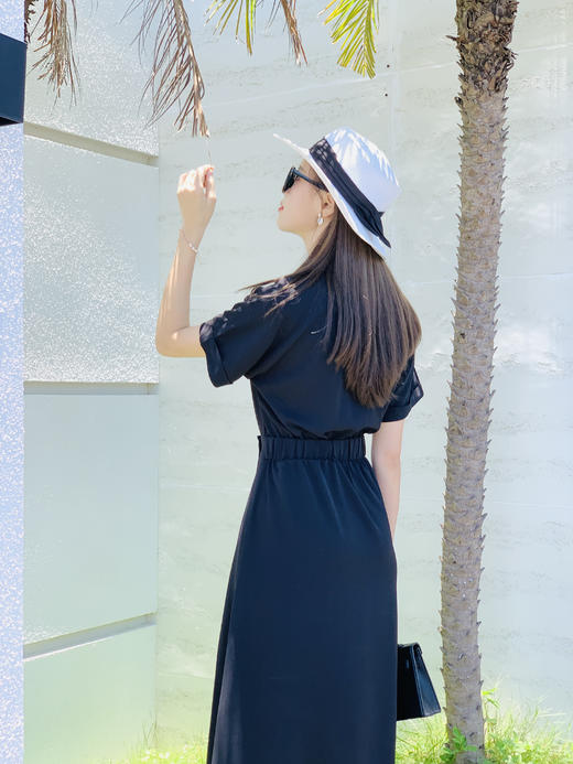 【百图lulu定制】【风骨连衣裙】V领收腰连衣裙 商品图8