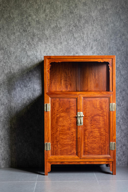 红桥红  家具严选  缅甸花梨(大果紫檀）  【126 小号素面 万历柜】 商品图0