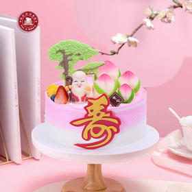 壽比松齡 - 祝壽卡通動物稀奶油范記生日蛋糕