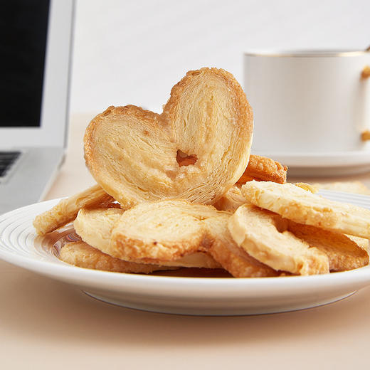 雅觅 蝴蝶酥210g 14枚手工烘焙办公室休闲零食糕点饼干薄脆 商品图2