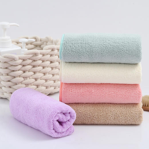 【健身专用毛巾】新款日系包边家用高密珊瑚绒毛巾刺绣定制吸水毛巾 商品图1