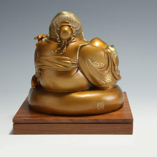 中华老字号朱府铜艺寿星（古茶金色） 商品图5