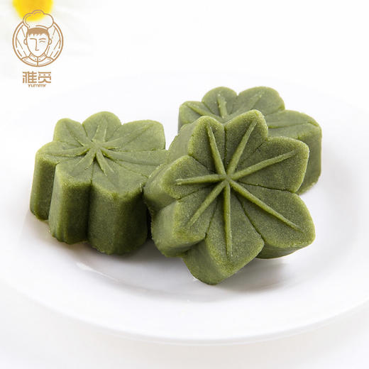 雅觅 抹茶绿豆糕320g 8枚糕点传统小吃办公下午茶休闲食品手工特产零食 商品图0