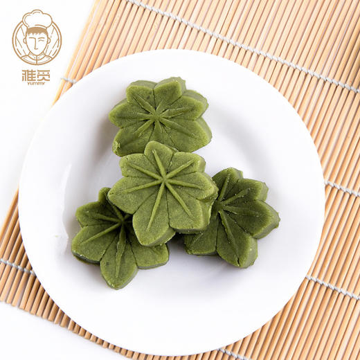 雅觅 抹茶绿豆糕320g 8枚糕点传统小吃办公下午茶休闲食品手工特产零食 商品图2