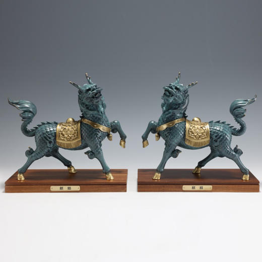 中华老字号朱府铜艺吉祥麒麟 商品图1