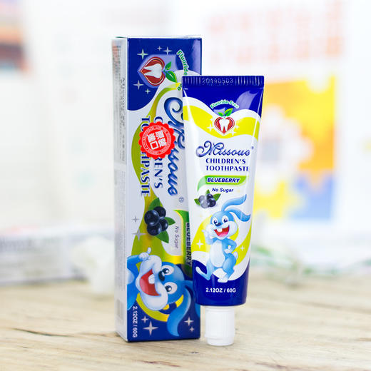 蜜语 婴儿牙膏蓝莓60g（1*48） 商品图1
