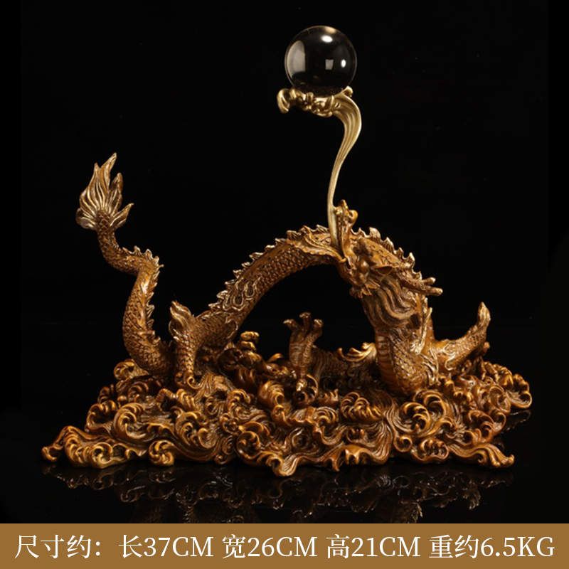 中华老字号朱府铜艺守护龙