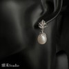禧溪珠宝 乌菲兹的美人图 极光 大水滴耳坠 植物叶片造型 镶嵌进口锆石 纯银镀厚金 商品缩略图4