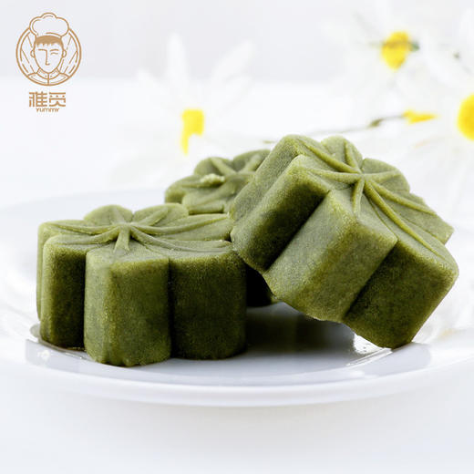 雅觅 抹茶绿豆糕320g 8枚糕点传统小吃办公下午茶休闲食品手工特产零食 商品图1
