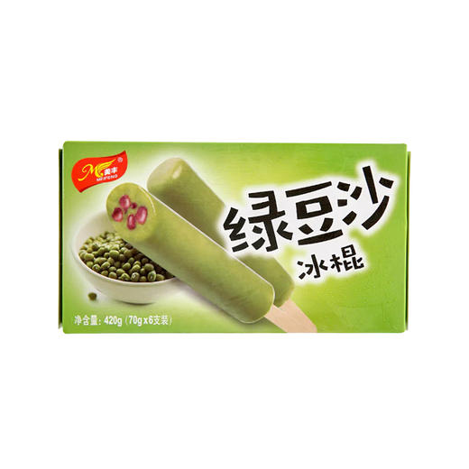 美丰绿豆沙冰棍 6支 420g 商品图0