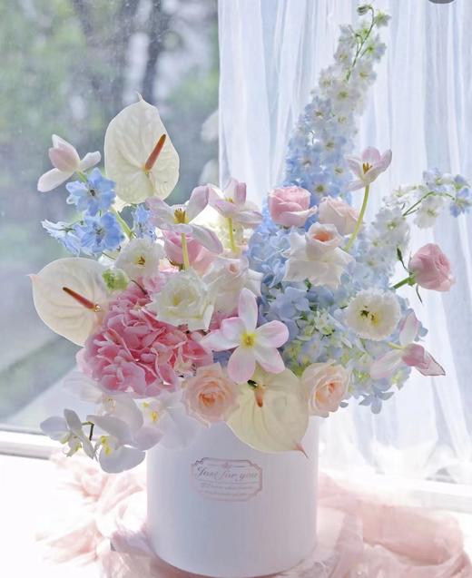 【仙女系鲜花抱抱桶】【绣球花】全程可配送告白神器玫瑰 商品图1