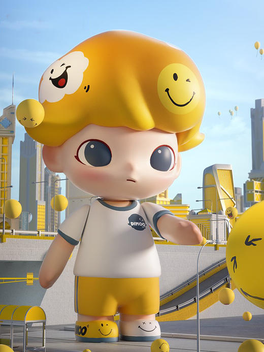 POPMART MEGA珍藏系列 1000% JUST DIMOO SmileyWorld 商品图1