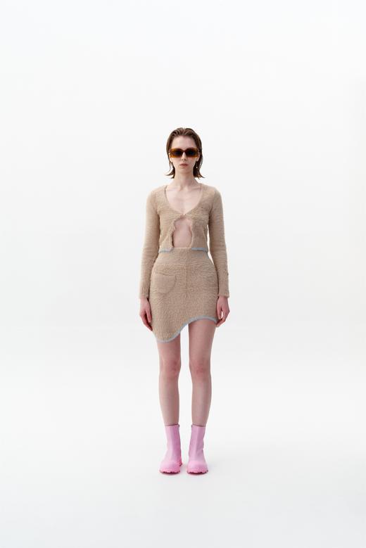 PH5 人造毛皮波浪迷你裙——2022秋冬新品 商品图0