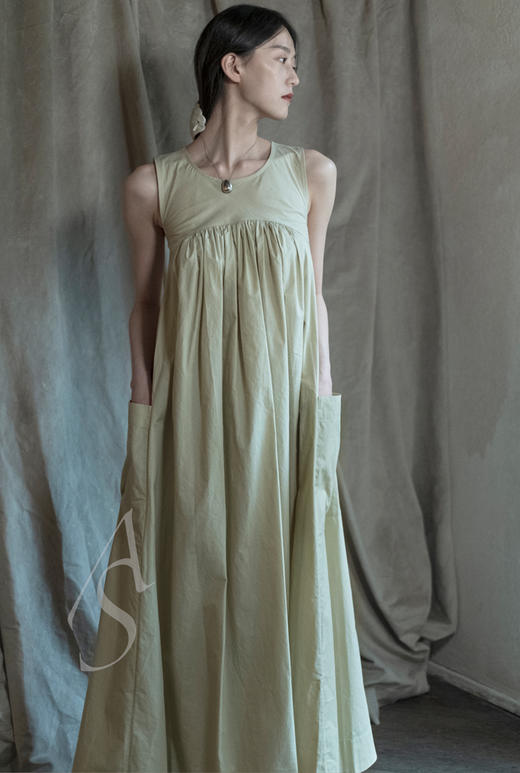 Toogood  冷砂色WEAVER背心伞型连衣裙 商品图0