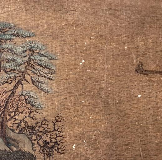 【定制书画】（唐）李思训《江帆楼阁图》绢本 立轴 馆藏书画精仿复制艺术品（付款后28天内发货） 商品图2