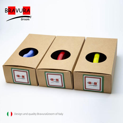 宠物MARK原木平面针梳 大号 意大利BRAVURAGROOM 大板针梳 商品图5