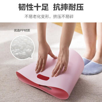 茶花 垃圾桶3.6L卫生间废纸篓客厅厨房垃圾桶手提塑料收纳垃圾筐* 商品图2