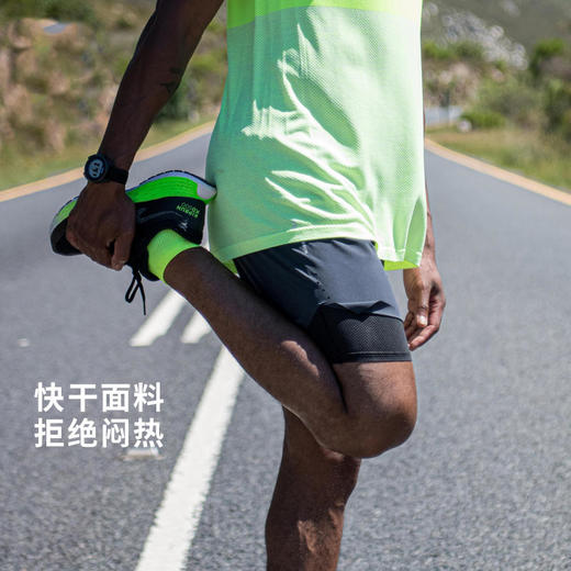 【多色运动跑步速干短裤】舒适贴身二合一内衬，内置口袋，背后口袋！ 商品图4