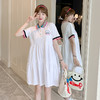 【完美修饰孕妈妈的身材】孕妇装潮妈夏季小清新polo领娃娃孕妇连衣裙 商品缩略图1