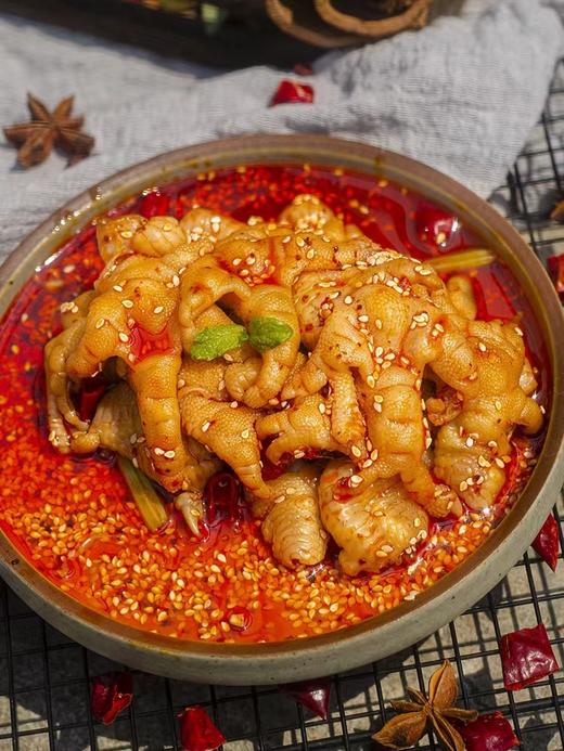 【严选】四川风味凉菜麻辣鸡爪250g*1袋+去骨椒麻鸡280g*2袋+九味凤爪280g*1袋+夫妻肺片230g*1袋 商品图7