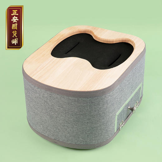 正安国货铺 木质足灸箱 足底腿部足部家用熏蒸灸具艾灸桶 包邮 商品图1