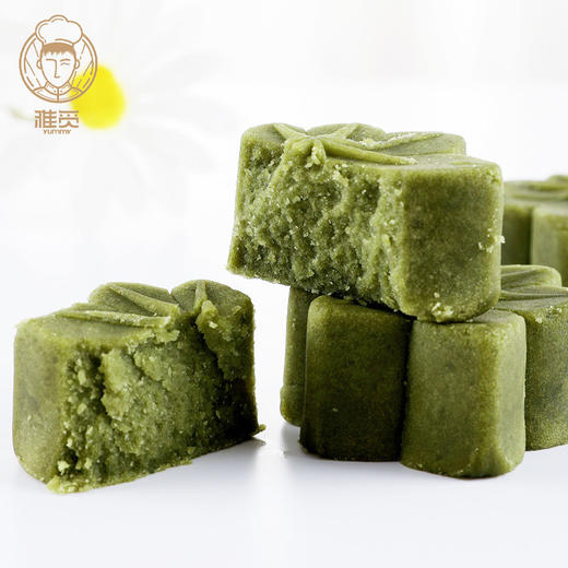 雅觅 抹茶绿豆糕320g 8枚糕点传统小吃办公下午茶休闲食品手工特产零食 商品图4