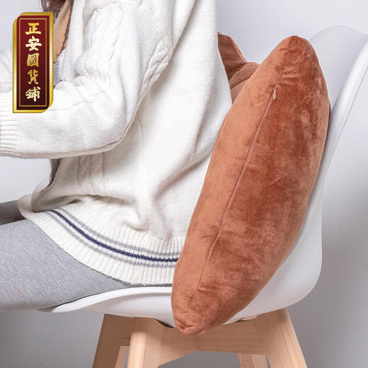 正安 艾绒靠垫 懒人靠垫 汽车办公室久坐 温感护腰靠垫 蕲艾艾绒靠垫椅垫 商品图2
