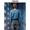 VIMAGE纬漫纪秋季新款时尚百搭V领针织衫女上衣V1801403 商品缩略图4