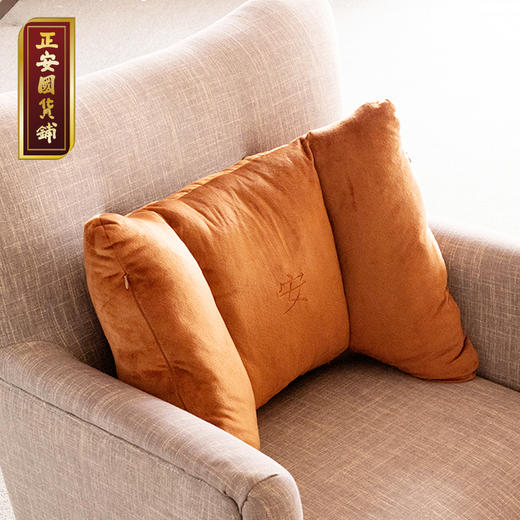 正安 艾绒靠垫 懒人靠垫 汽车办公室久坐 温感护腰靠垫 蕲艾艾绒靠垫椅垫 商品图0