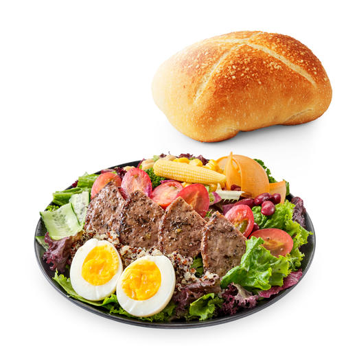 牛人加油站沙拉中份+潜海小香猪餐包 商品图0