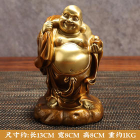 中华老字号朱府铜艺元宝布袋尊