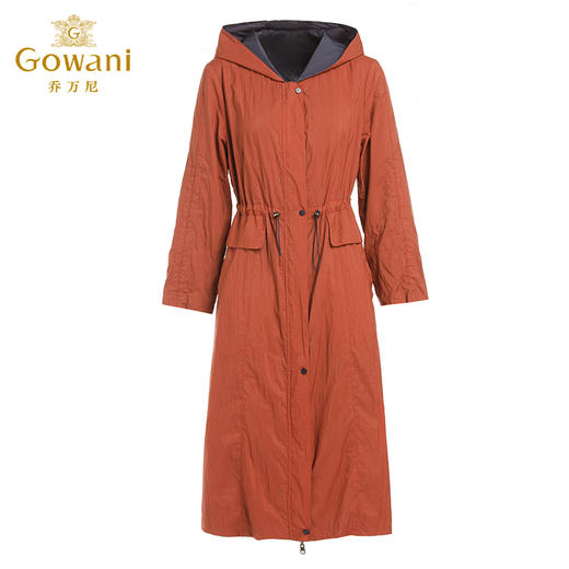 乔万尼风衣外套女新款中长款韩系双面穿收腰大衣EF3A849 商品图4