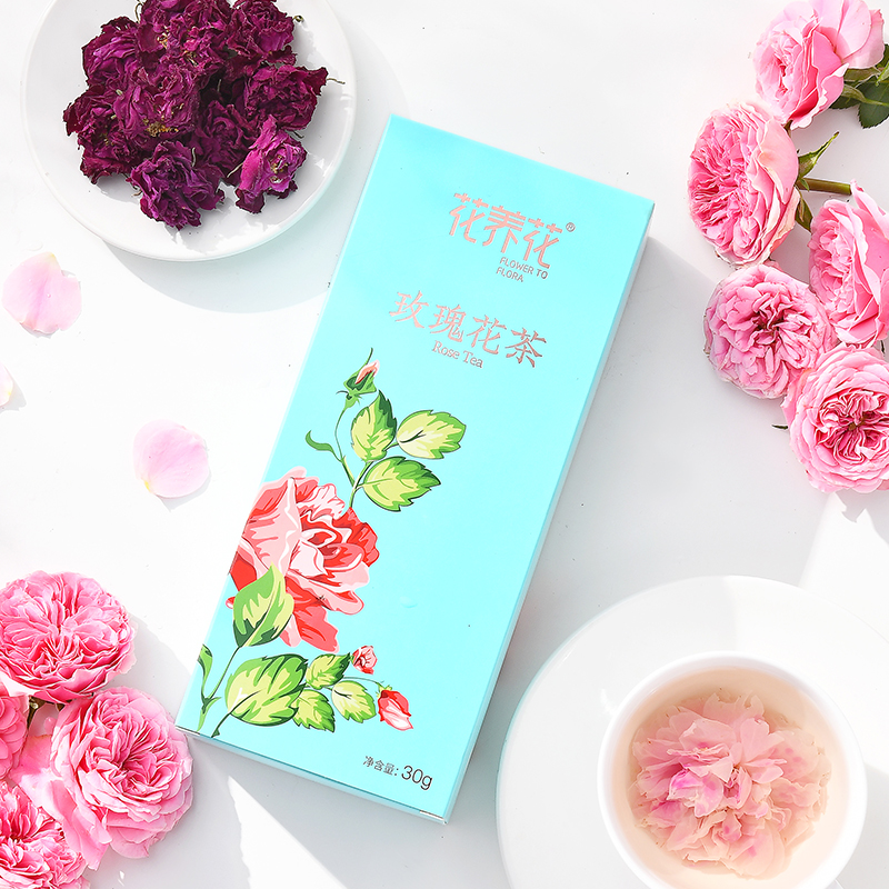 积分兑换：花养花 烘干玫瑰花冠茶30g/盒装
