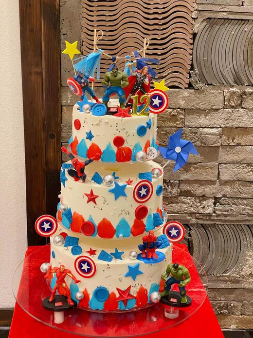 【生日蛋糕】三层复仇者联盟款 商品图0