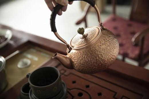 中华老字号朱府铜艺铜壶煮茶烧水壶手工纯紫养生茶具 商品图0
