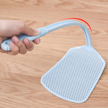 加品惠塑料苍蝇拍3只装多色随机 驱蚊拍家用灭蝇驱蟑螂拍蚊子3108 商品图3